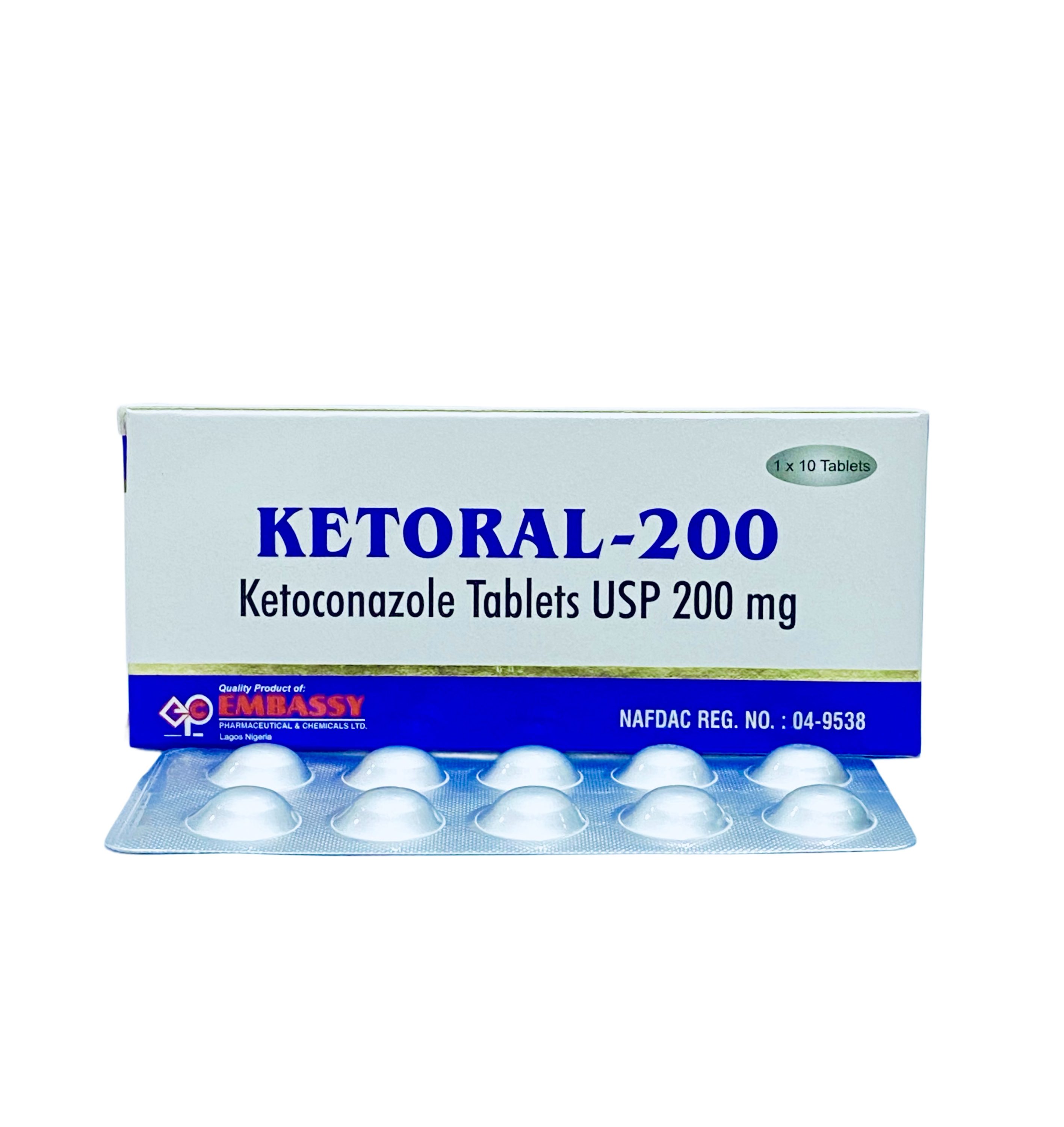 Ketoral Tablet 200mg (Ketoconazole) x10