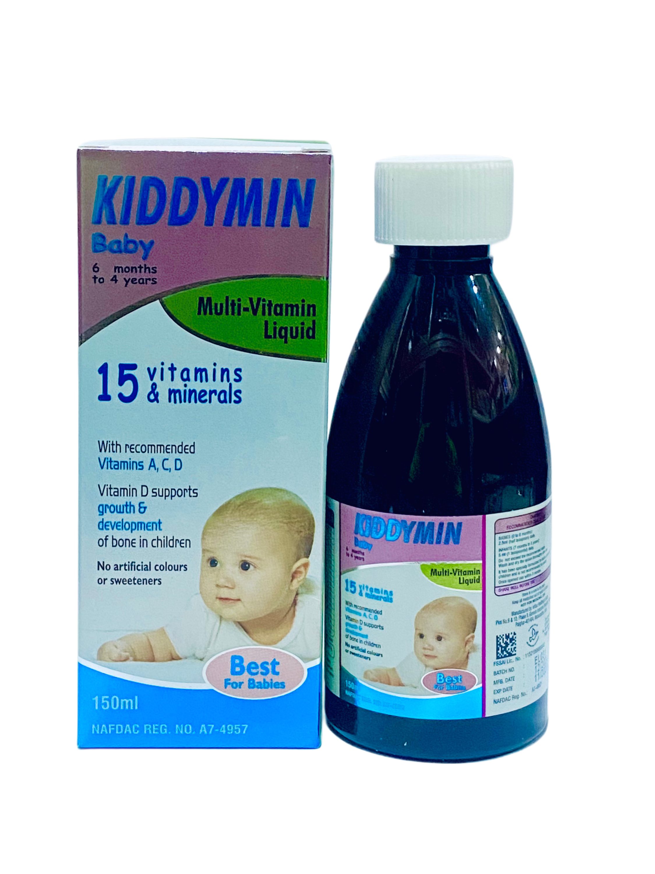 Kiddymin Baby Syrup (Multi-Vitamin) x150ml