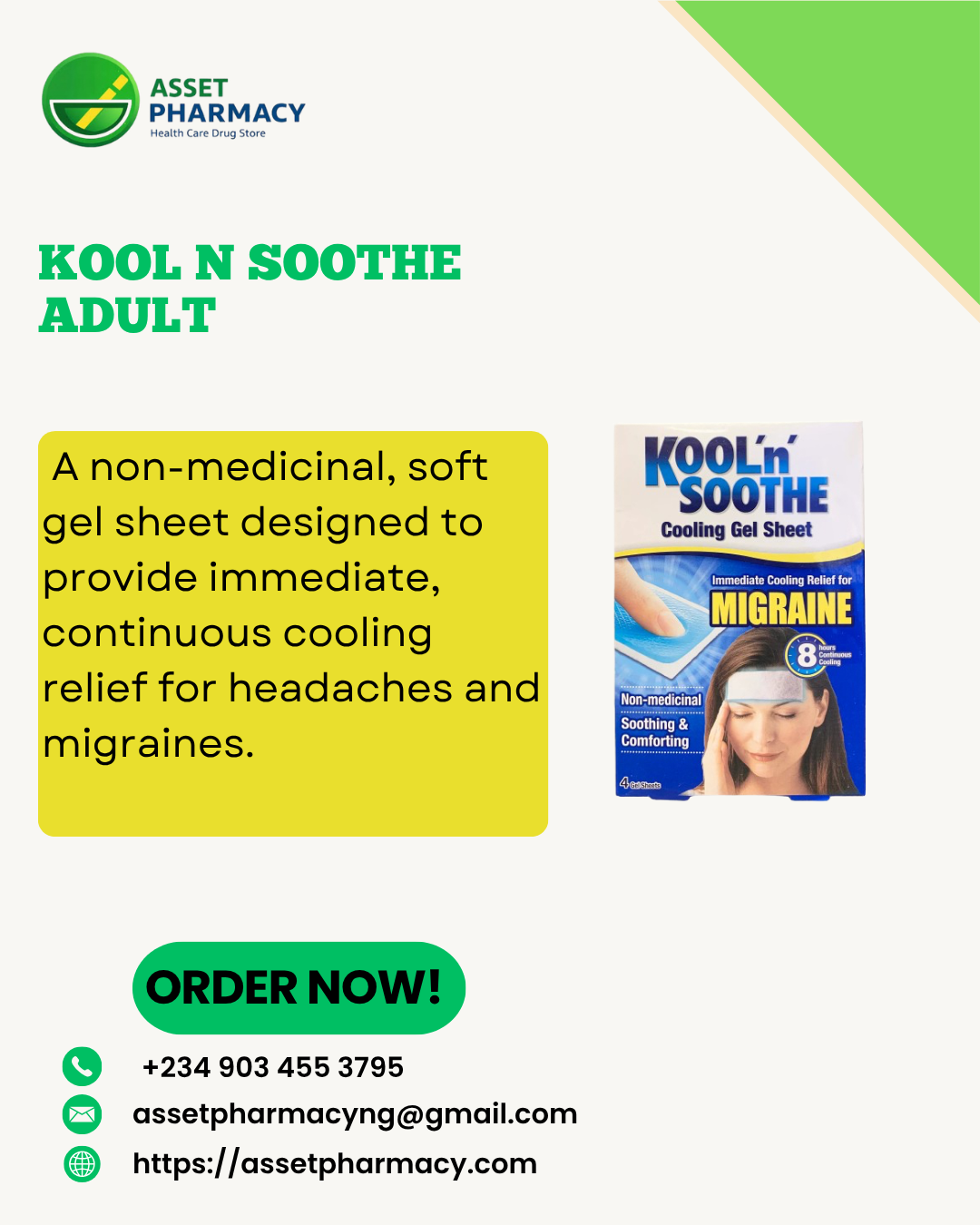 Kool N Soothe Adult Pain