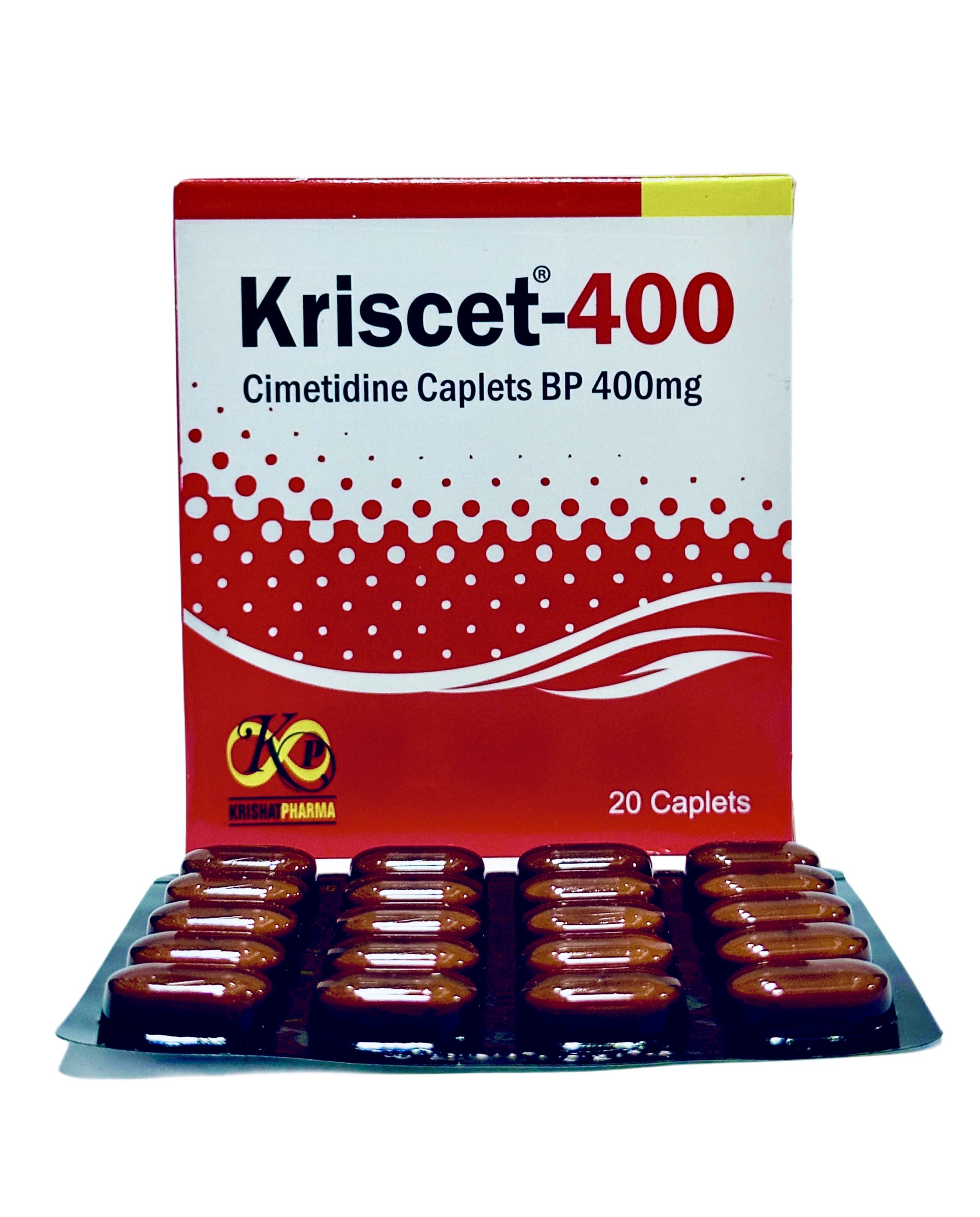 Kriscet-400 Cimetidine Caplets x20