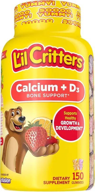 L'IL CRITTERS CALCIUM + VITAMIN D3 X 150 GUMMIES