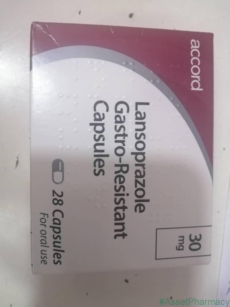 Lansoprazole 30mg Capsules 28 Capsules