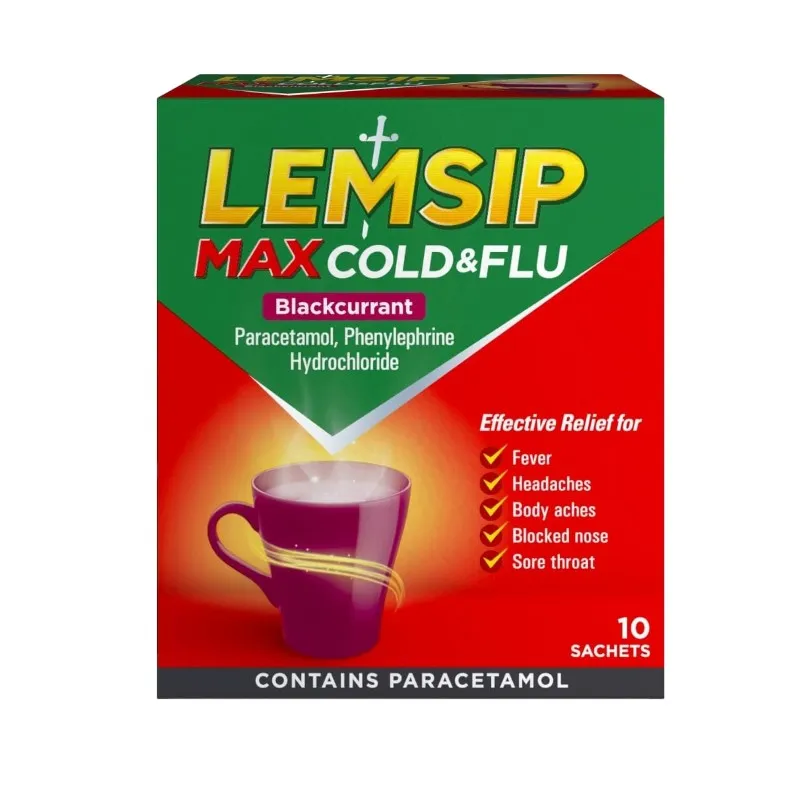 Lemsip Max Cold & Flu Blackcurrant X10