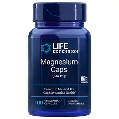 Life Extension Magnesium Caps 500mg 100 Capsules