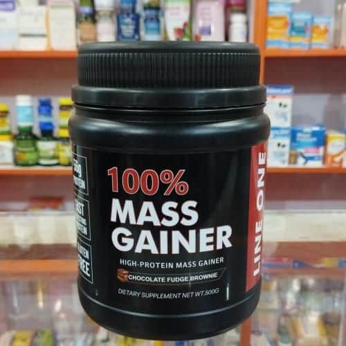 Lifeworth 100% Whey Protein Mass Gainer Chocolate Fudge 500g ? Fast Muscle Growth ? Post-Workout
