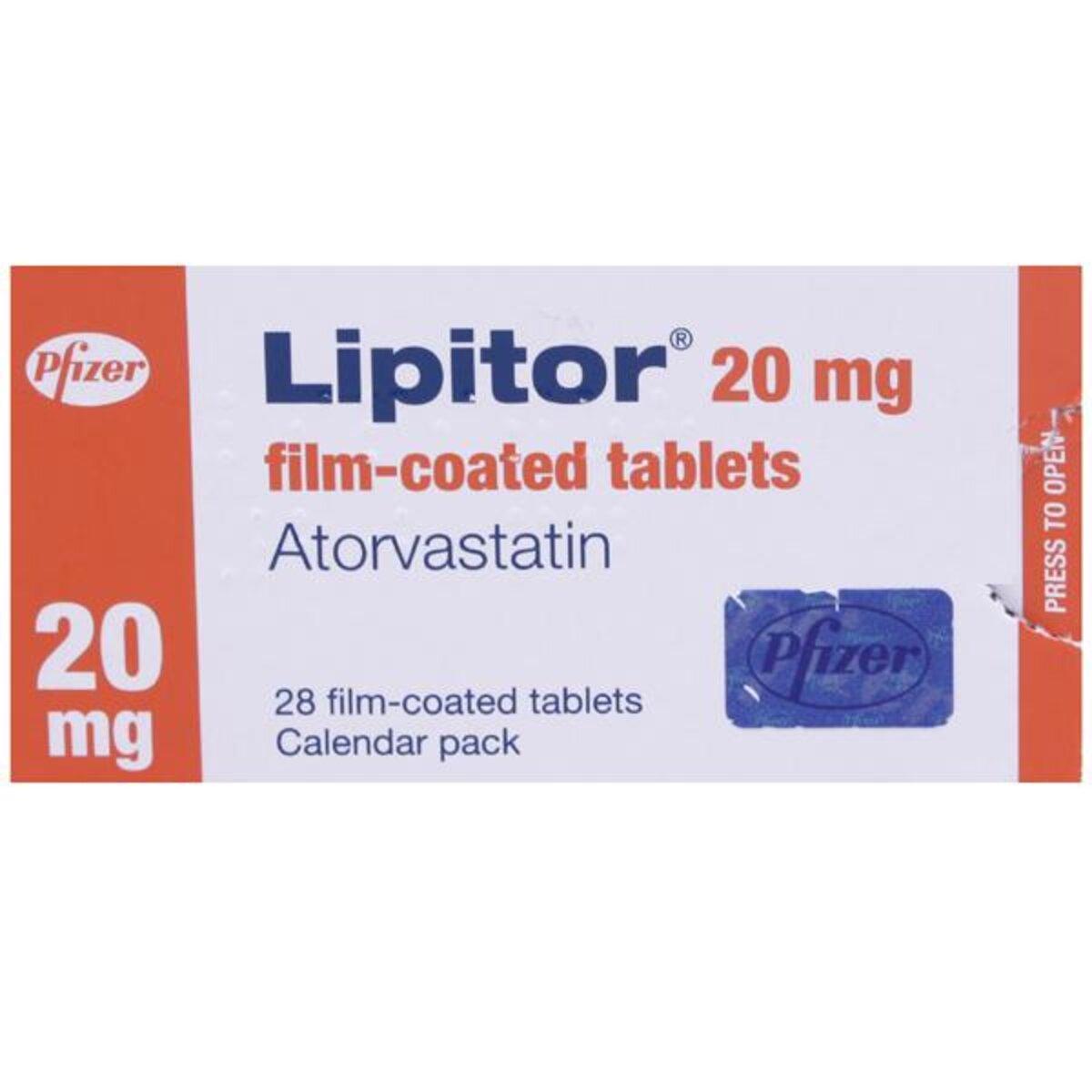 Lipitor 20mg Tablets, 30 Tablets