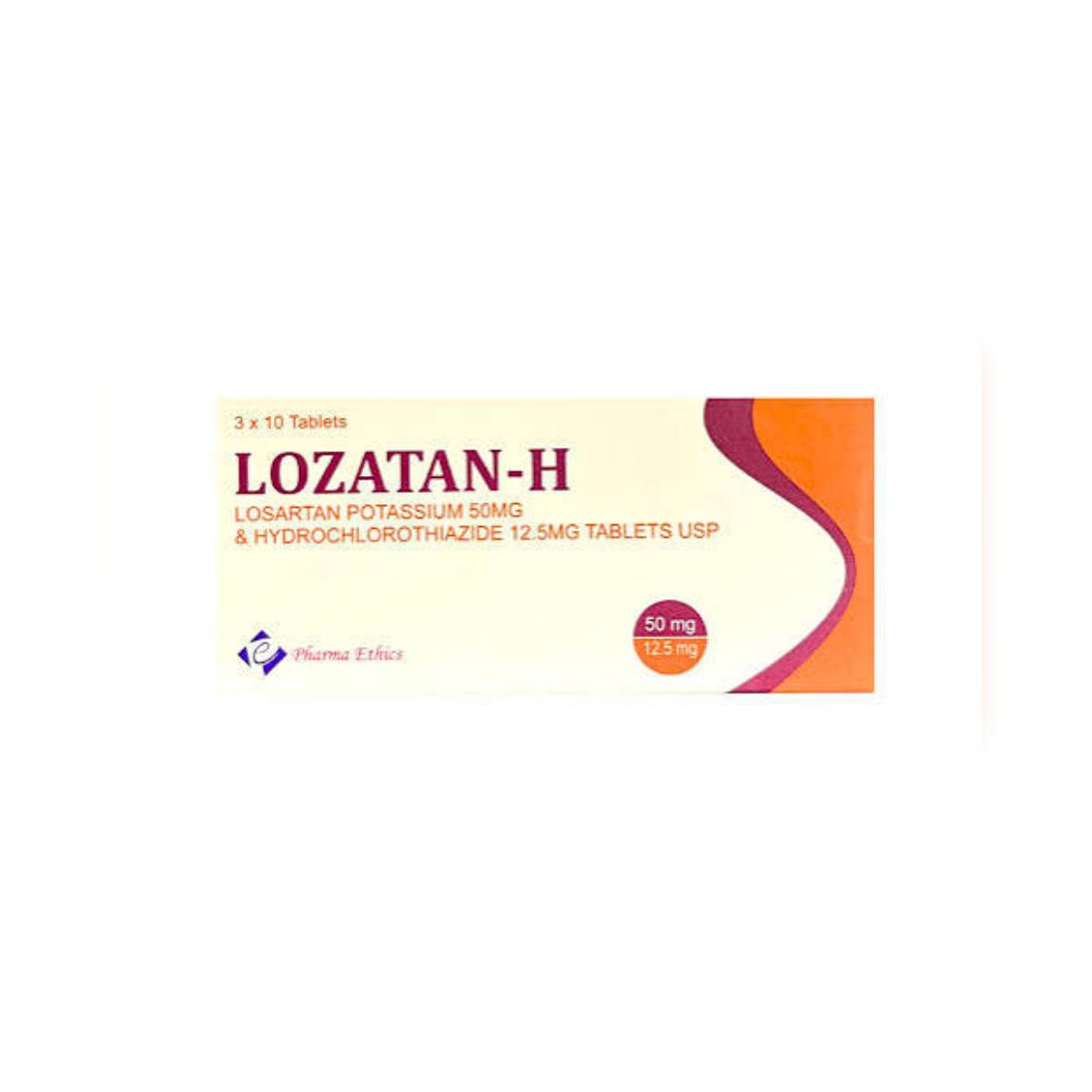 Losartan Hydrochlorothiazide 50mg/12.5 mg, 30 Tablets