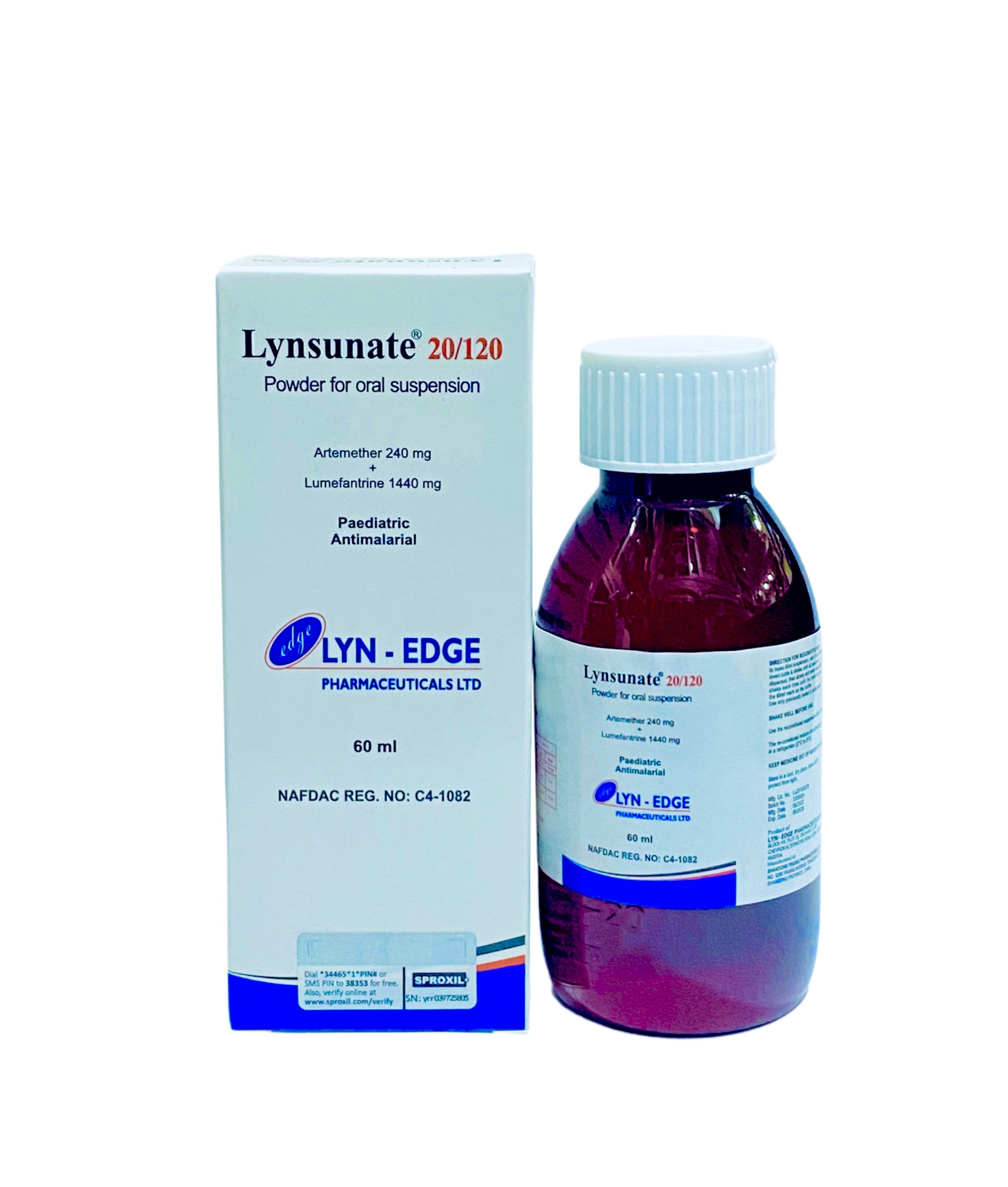 Lynsunate Suspension 20/120mg x60ml
