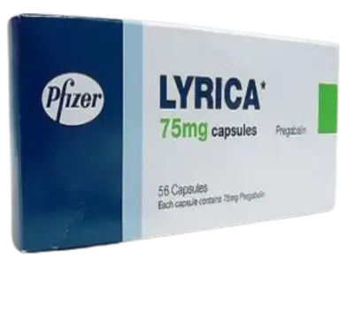 Lyrica Pregabalin 75mg 28 capsules pack
