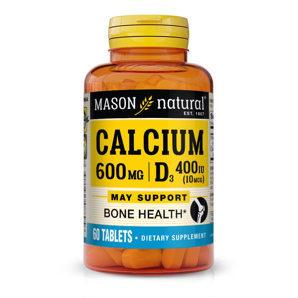 Mason Natural Calcium 600mg plus Vitamin D3 Tablet x100
