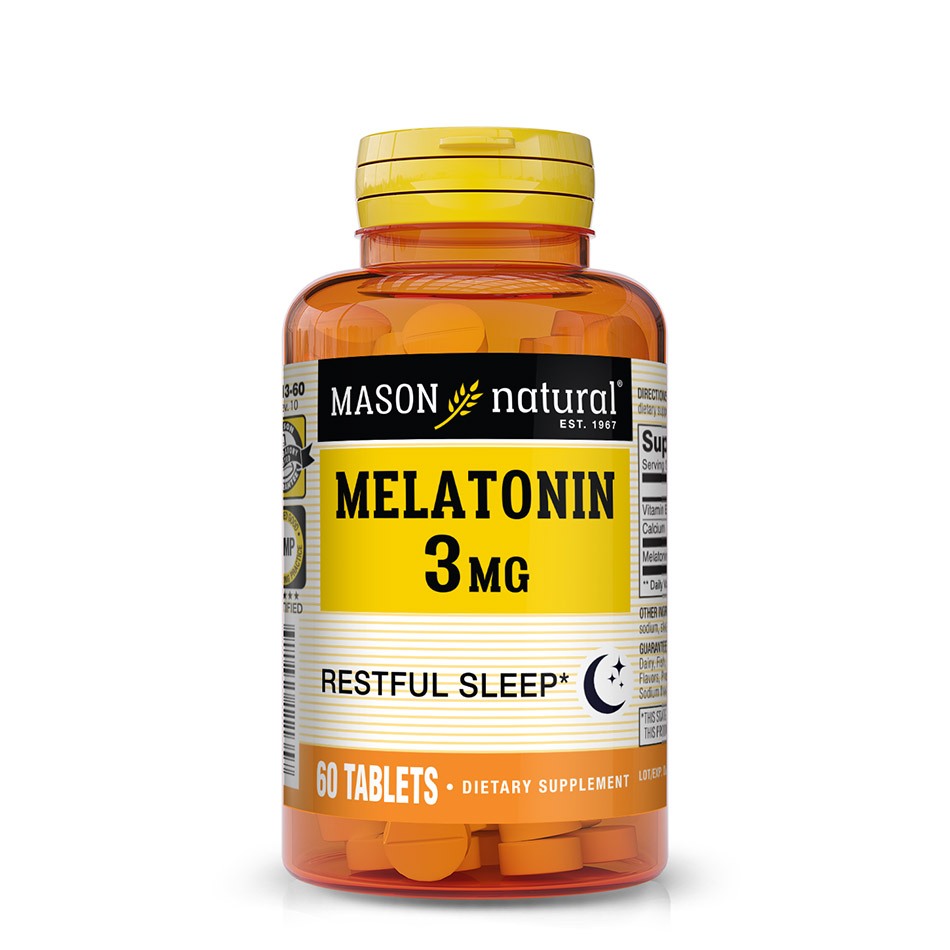 Mason Natural Melatonin 3 mg x60