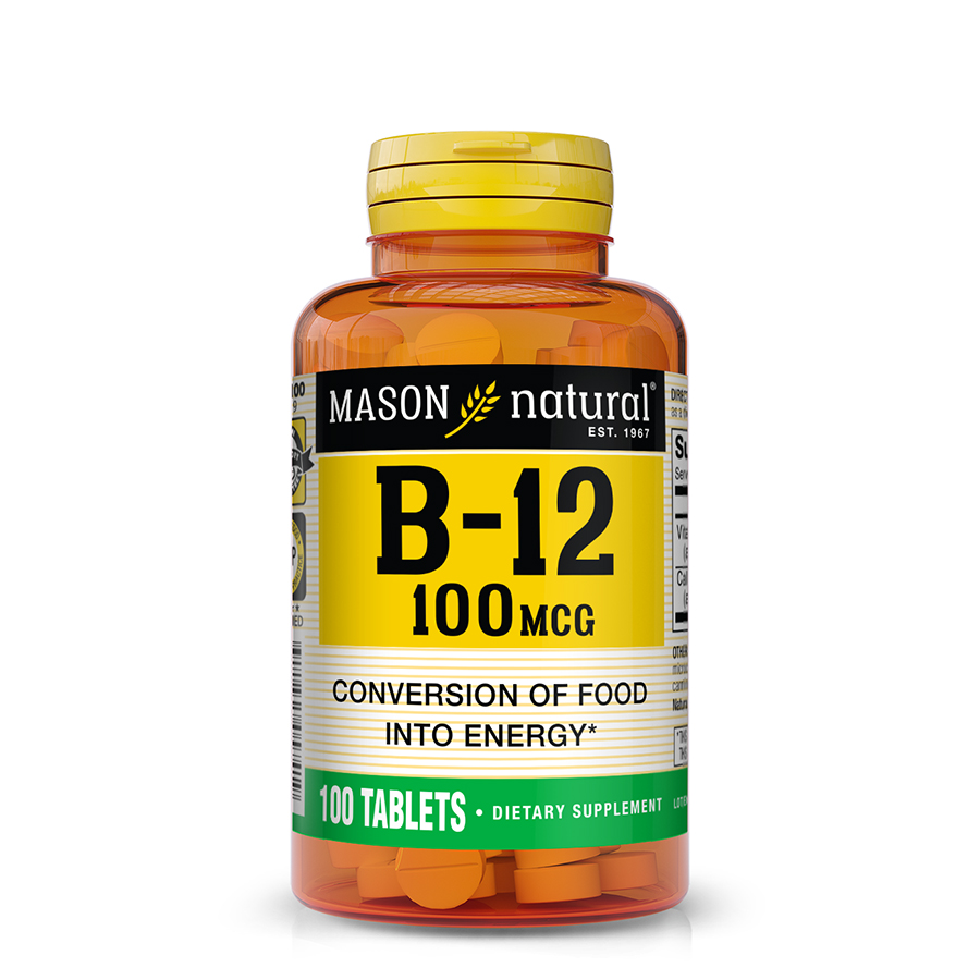 Mason Natural Vitamin B12 100mcg x100