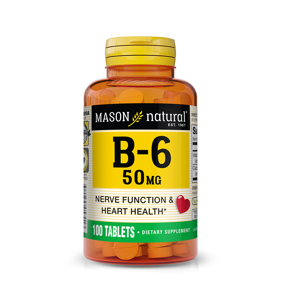 Mason Natural Vitamin B6 50mg x100