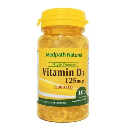 MEDPATH NATURAL VITAMIN D3 5000IU X 100 SOFTGELS