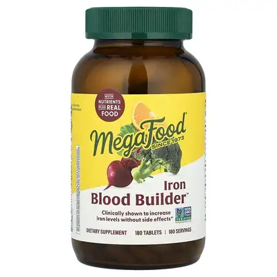 MegaFood Blood Builder Iron Supplement 180 Tablets