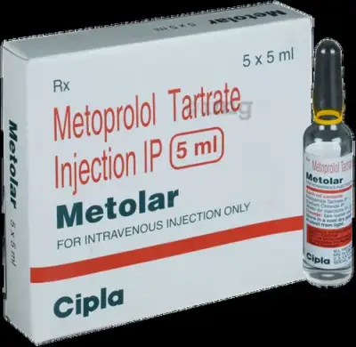 Metolar (Metoprolol Tartrate) 5mg/5ml Injection x5