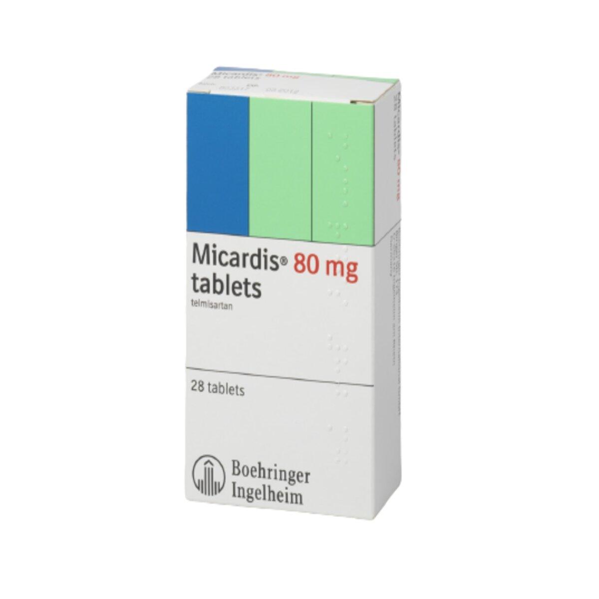 Micardis 80mg Tablets, 28 Tablets