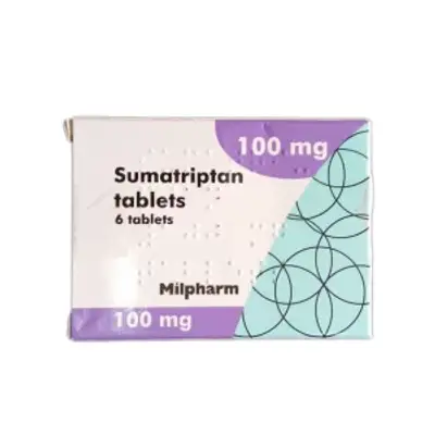 Milpharm Sumatriptan 100mg 6 tablets