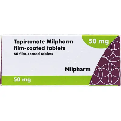 Milpharm Topiramate 50mg 60 tablets