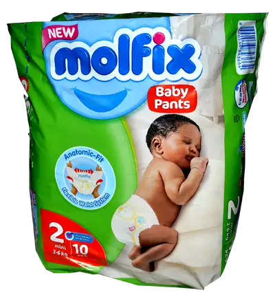 MOLFIX PAMPERS 2 BY 10 PIECES