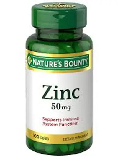 NATURE'S BOUNTY CHELATED ZINC 50MG X 100 TABS