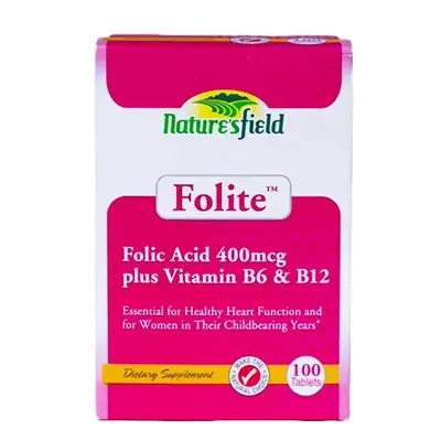 Nature's Field Folite Folic Acid 400mcg - 100 Tablets