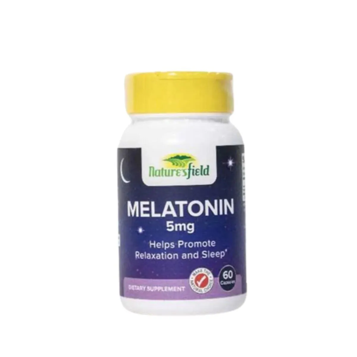 Nature’s Field Melatonin 5mg Capsules, 60 Capsules