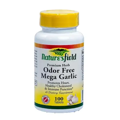 Nature's field odor free mega garlic 100 tabs