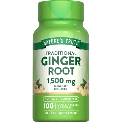 NATURE'S TRUTH TRADITIONAL GINGER ROOT 1500MG X 100 CAPS