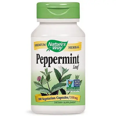 NATURE'S WAY PEPPERMINT LEAF 350MG X 100 VEG CAPS