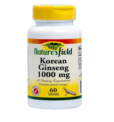 NATURES FIELD KOREAN GINSENG 1000MG
