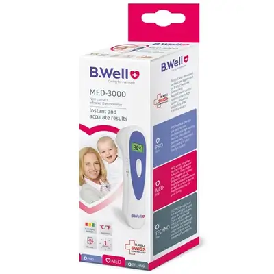 NON CONTACT INFARED THERMOMETER MED-3000 (B.WELL SWISS)