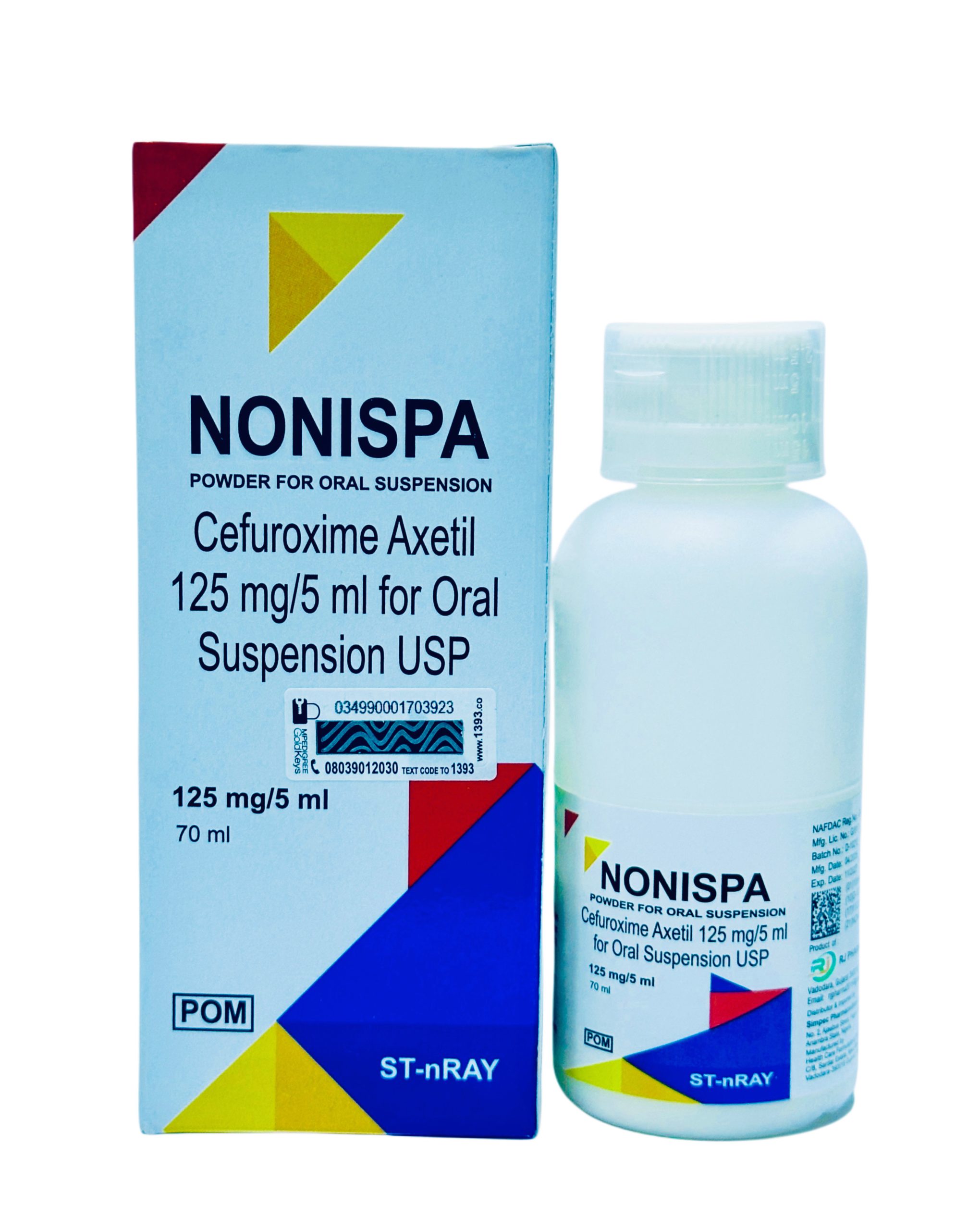 Nonispa Suspension 125mg (Cefuroxime) x70ml