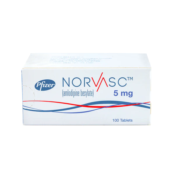 Norvasc 5mg (Amlodipine) Tablet x100