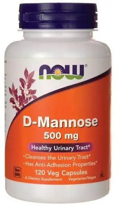 Now D-Mannose 500mg 60 veg capsules