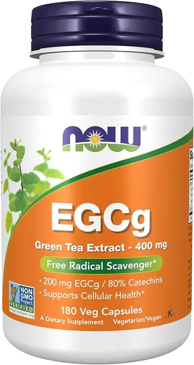 NOW EGCg Green Tea Extract 400mg 180 Veg Capsules