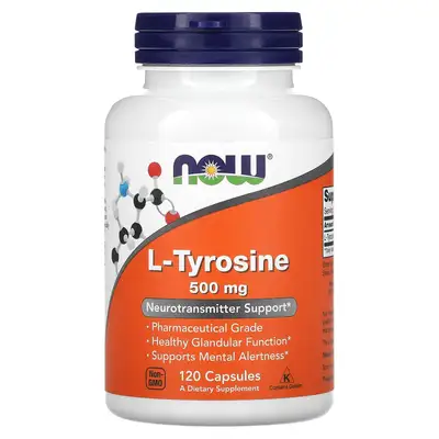 NOW FOODS L-Tyrosine 500mg 120 capsules