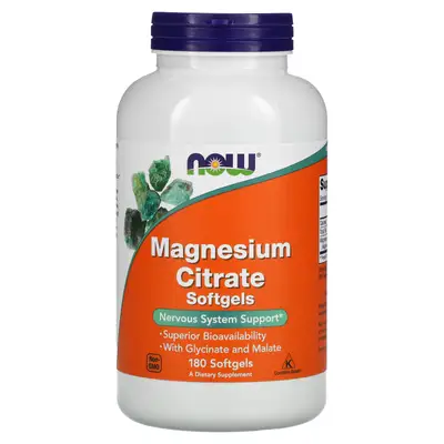 NOW FOODS MAGNESIUM CITRATE SOFT  GELS