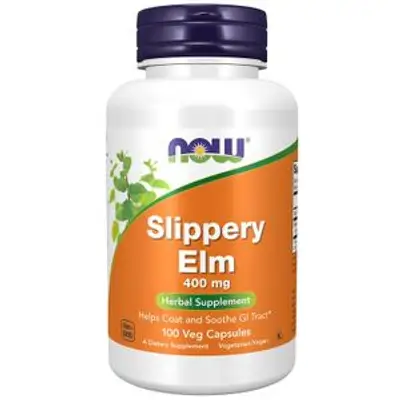 Now Slippery Elm 400mg 100 veg capsules