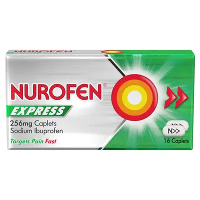NUROFEN EXPRESS 256MG X 16 TABLETS(PACK) UK