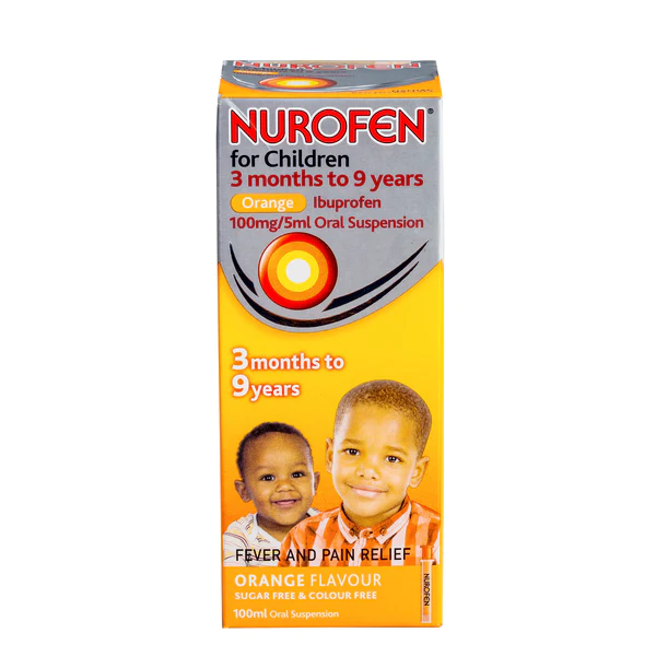 Nurofen Syrup Ibuprofen Orange x100ml