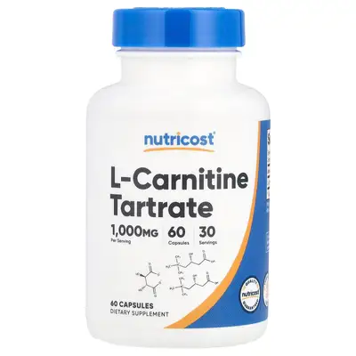 Nutricost L-Carnitine tartrate 1000mg 60 capsules