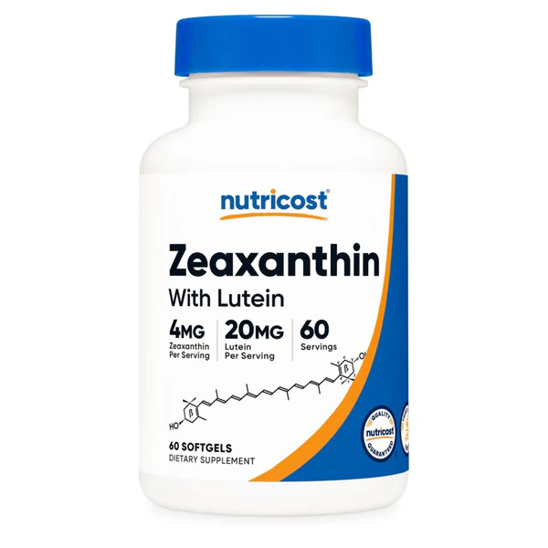 Nutricost Zeaxanthin 4mg with Lutein 20mg