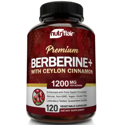 Nutriflair Premium Berberine with Ceylon Cinnamon 120 capsules