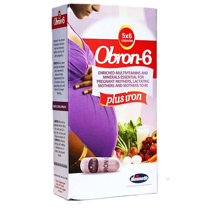 Obron-6 Capsule Plus Iron (Prenatal) x30