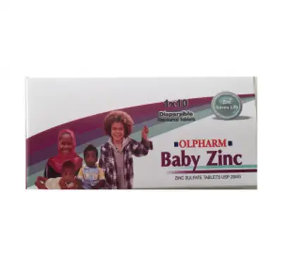 OLPHARM BABY ZINC 20MG X 10 TABS