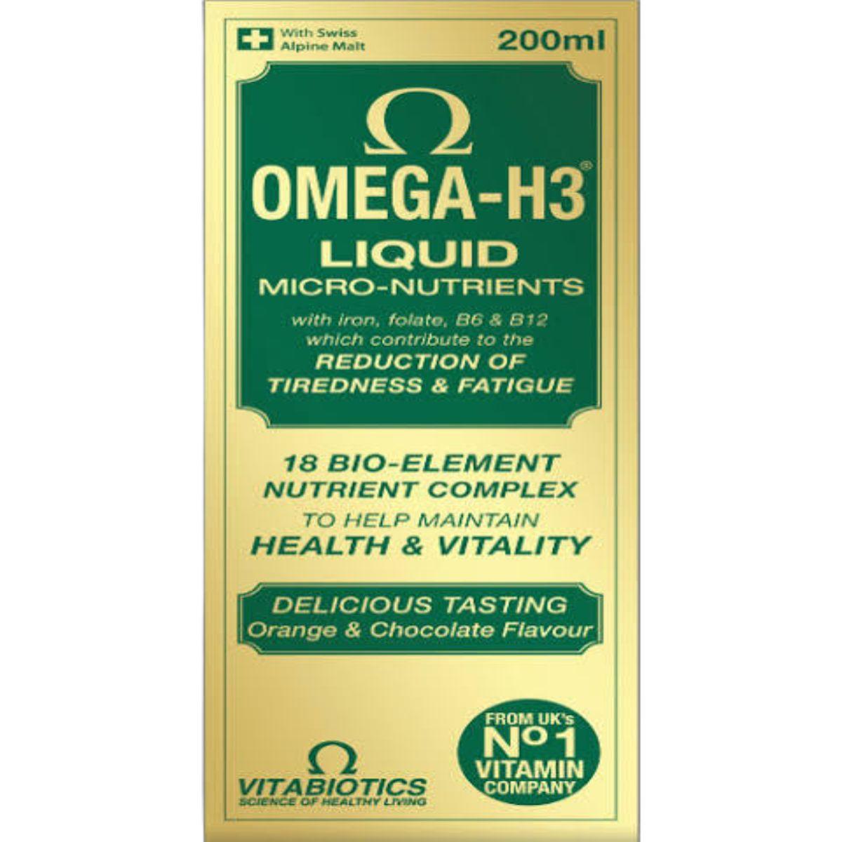 Omega - H3 Liquid 18 Bio - Elements 200ml