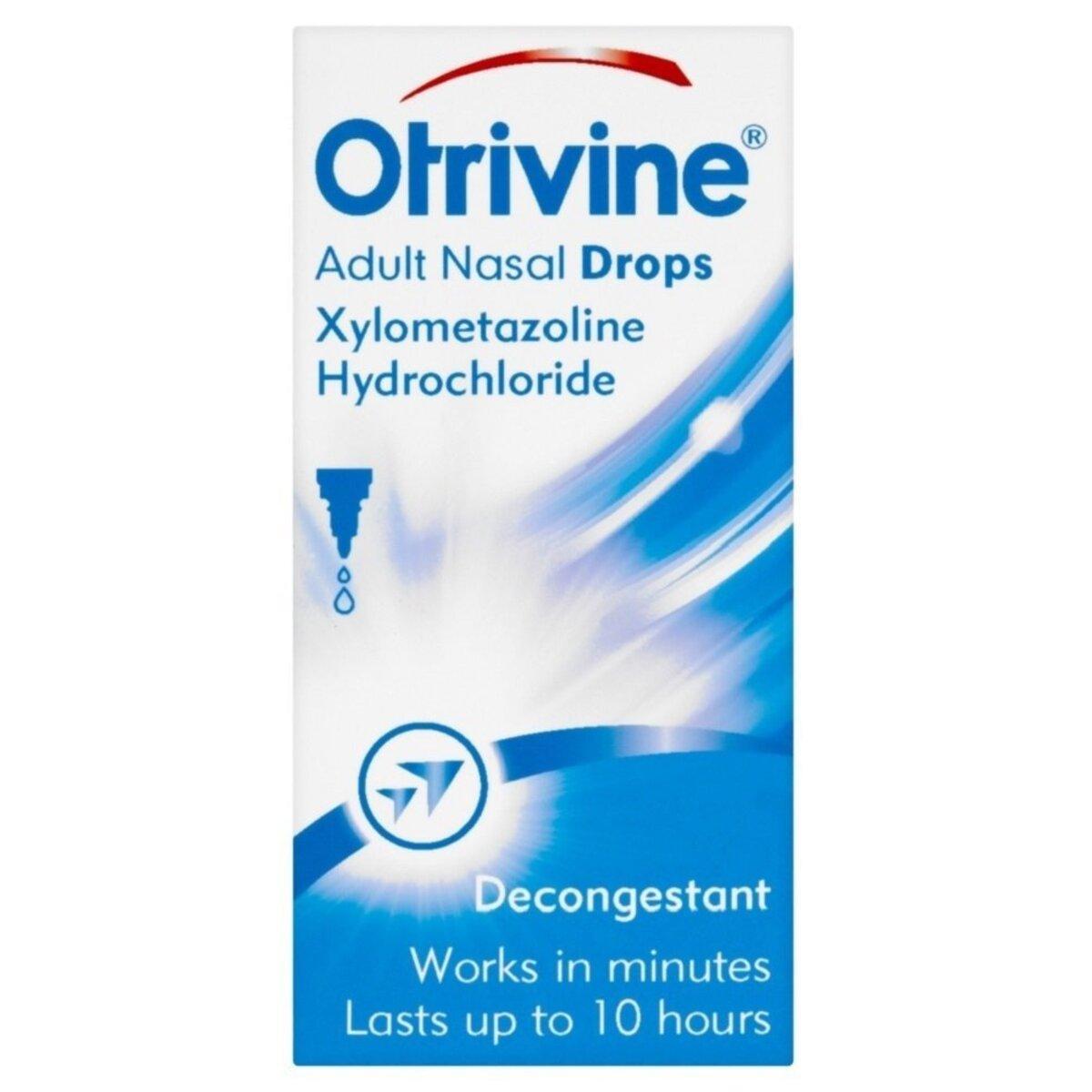 Otrivine Adult Nasal Drops - Nasal Congestion Relief, 10ml