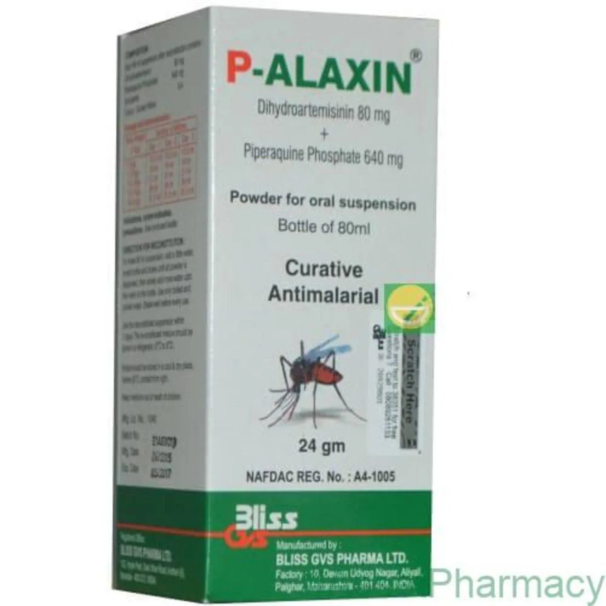P - Alaxin Suspension 80/640mg, 80ml