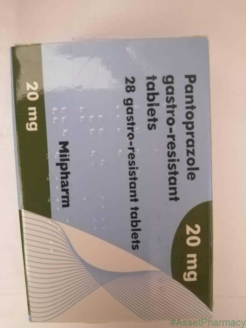 PANTOPRAZOLE 20MG 28 GASTRO - RESISTANT TABLETS
